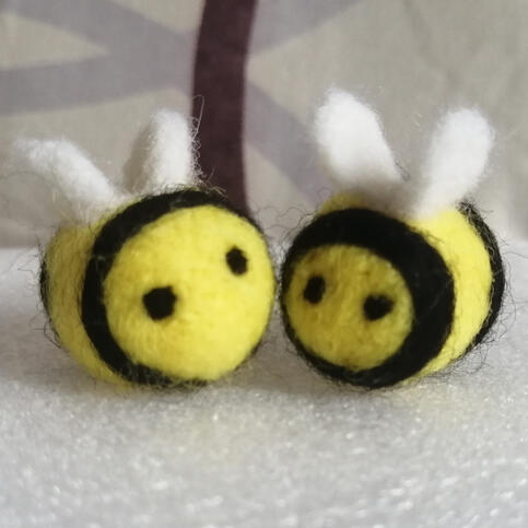 two small bees